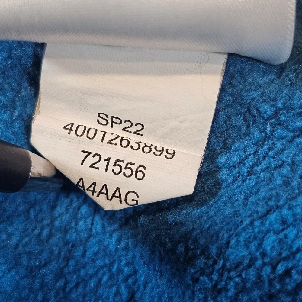 The North Face Mens Blue Fleece Shorts Elastic Waist Drawstring A4AAG Size Small
